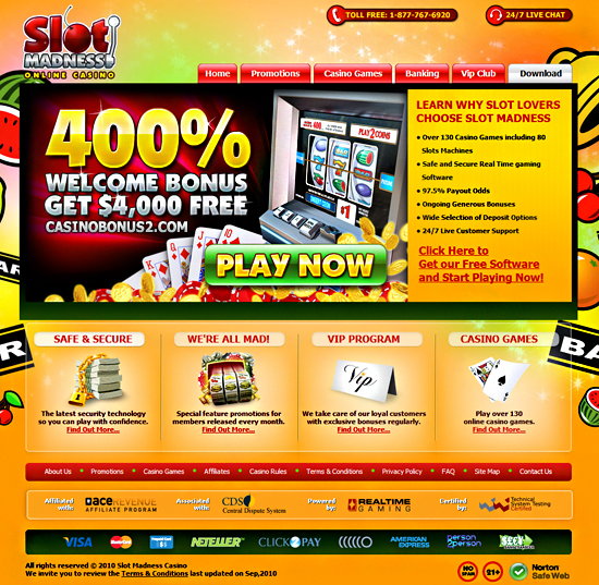 Slot madness no deposit bonus codes