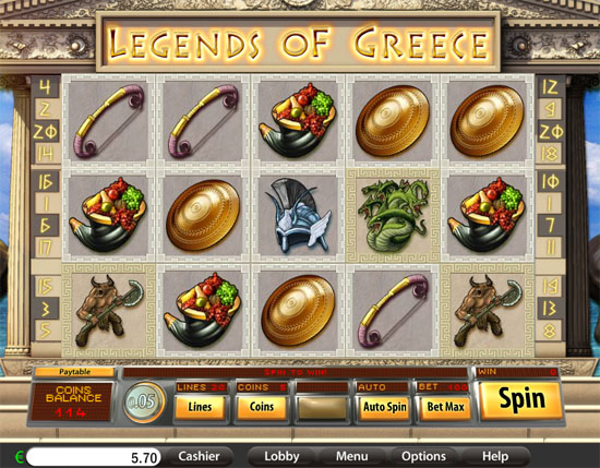 legend of grece slot