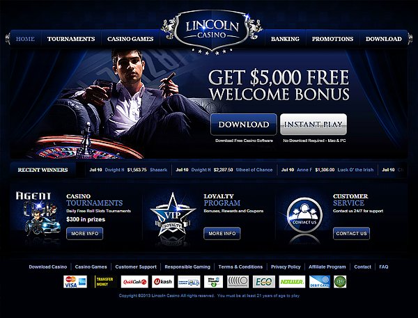 Lincoln Casino Bonus Codes