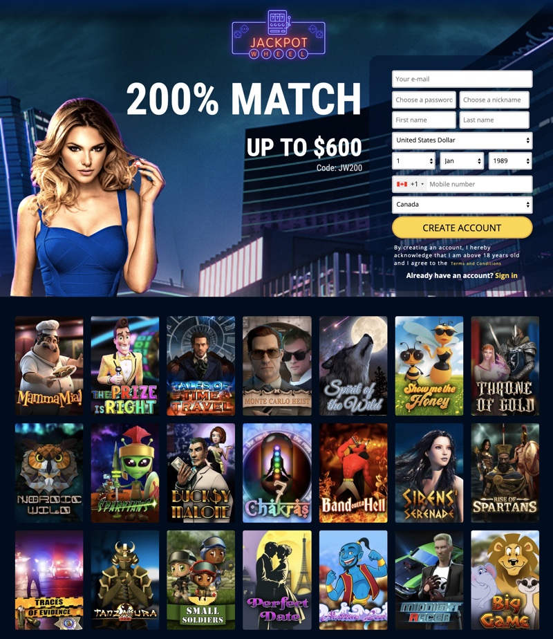 Jackpot Wheel Casino Bonus Codes 2019