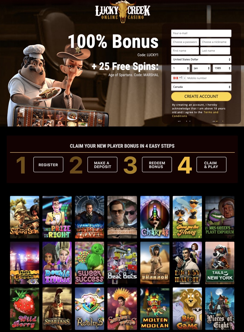 Lucky Creek Casino Review & Bonus